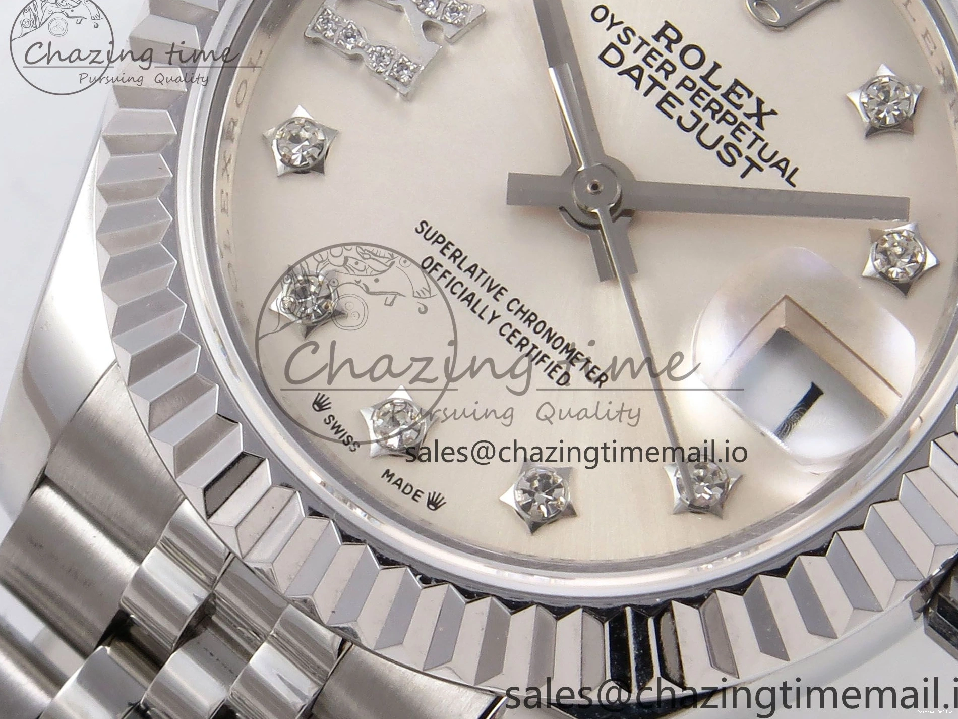 0115 DateJust 28MM 279174 SS GMF 1:1 Best Edition 904L Steel Silver Star Diamonds Dial on Jubilee Bracelet A Trendy 1140